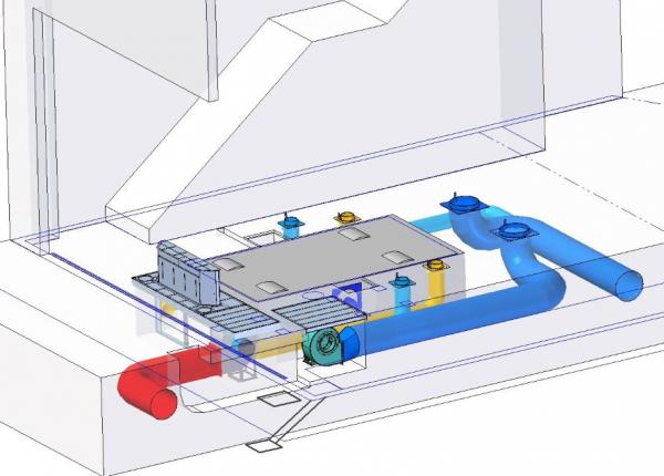 Alternative solution: underfloor cooling fans.